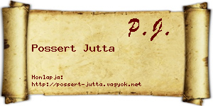 Possert Jutta névjegykártya